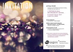 Invitation pour la soirée de gala de l'ESTHAU le 04/02/2017