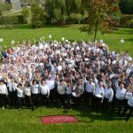 Photo d'équipe prises lors du séminaire tonus par l'entreprise Restoria