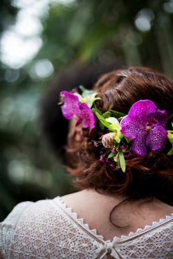 Coiffure fleurale