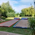 Installation de terrain de pétanque dans notre jardin